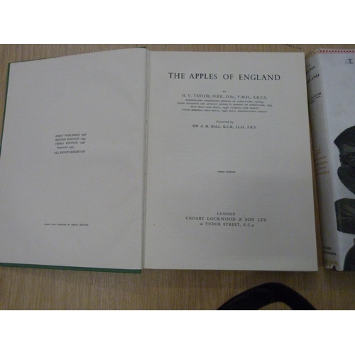 60 - TAYLOR H. V.&nbsp;&nbsp;The Plums of England & The Apples of England. 2 vols. Col. plates. Quart... 