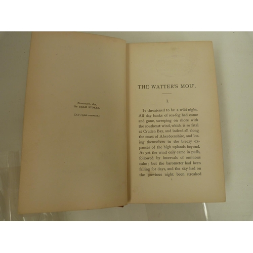 98 - STOKER BRAM.  The Watter's Mou'. Orig. blue cloth gilt, some rubbing & wear. 1st edition, Westmi... 
