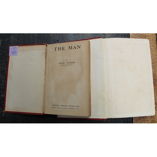 114 - STOKER BRAM.&nbsp;&nbsp;The Man. Orig. red cloth, some wear, with Boots Library label, internal brow... 