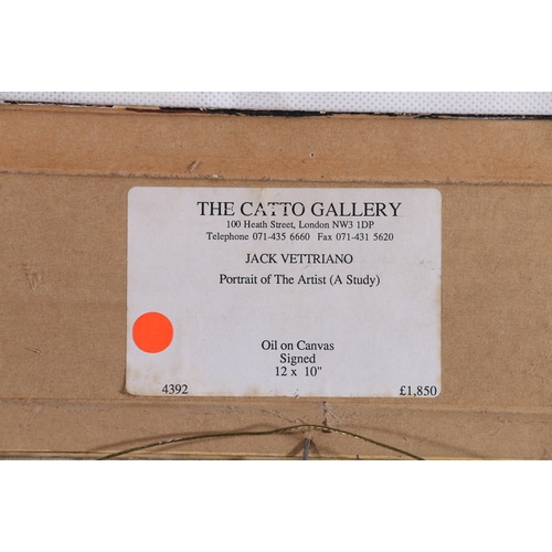 190 - JACK VETTRIANO OBE Hon LLD (Scottish b 1951) *ARR*, Portrait of the Artist (A Study) Oil on canvas b... 