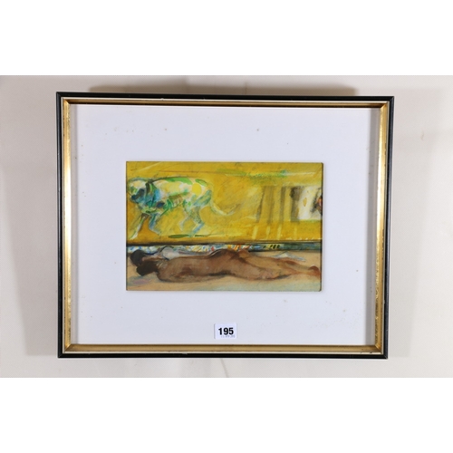 195 - SIR ROBIN PHILIPSON RA PRSA FRSA RSW RGI DLitt LLD (1916-1992) *ARR*, Sleeping Figures Watercolour, ... 