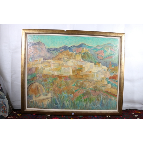 201 - ALEXANDER GRAHAM MUNRO RSW (Scottish 1903-1985) *ARR*, Moroccan Hilltown Signed, oil on canvas, 100c... 