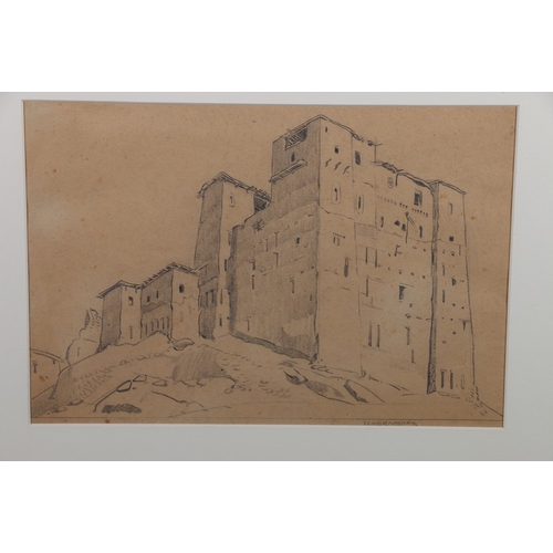 202 - ALEXANDER GRAHAM MUNRO RSW (Scottish 1903-1985) *ARR*, Marrakesh Signed and dated '28, sketch, 19cm ... 