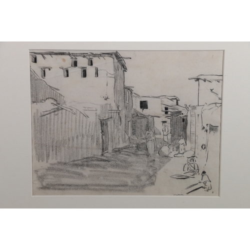 202 - ALEXANDER GRAHAM MUNRO RSW (Scottish 1903-1985) *ARR*, Marrakesh Signed and dated '28, sketch, 19cm ... 