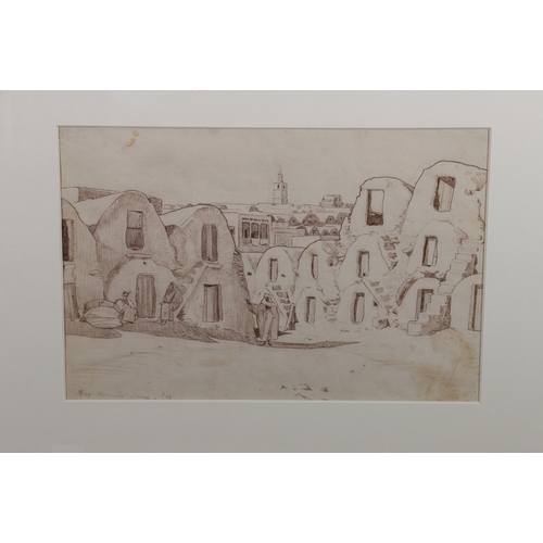 202 - ALEXANDER GRAHAM MUNRO RSW (Scottish 1903-1985) *ARR*, Marrakesh Signed and dated '28, sketch, 19cm ... 