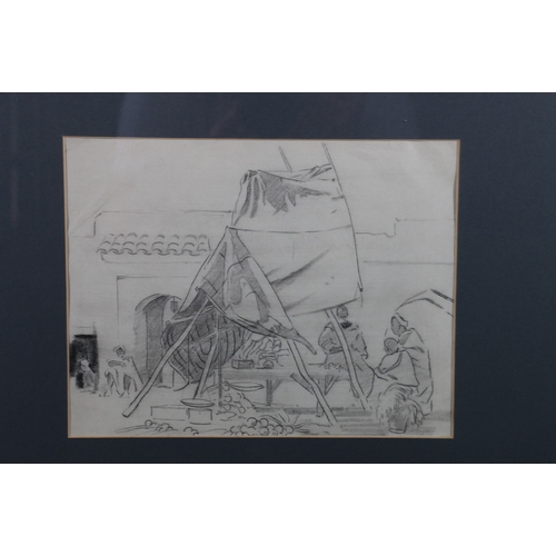 202 - ALEXANDER GRAHAM MUNRO RSW (Scottish 1903-1985) *ARR*, Marrakesh Signed and dated '28, sketch, 19cm ... 