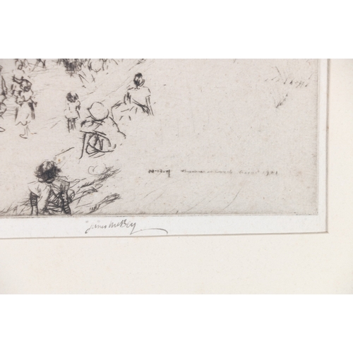 232 - JAMES MCBEY (1883-1959) *ARR*, Brightlingsea - Essex, Pencil signed etching, 18cm x 30cm