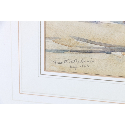 245 - KENNETH FIELD BALMAIN SSA (1890-1952) *ARR*, Berwick Law, Watercolour, signed and dated May 1921, 25... 