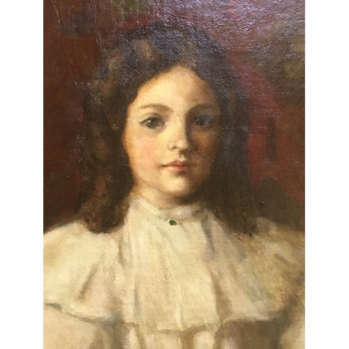 206 - W A CUTHBERTSON (possibly William Alexander Cuthbertson)  Portrait of a young girl Signed and dated ... 