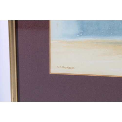 283 - A B THOMPSON, Still Life of Magnolias, signed watercolour, 52cm x 34cm
