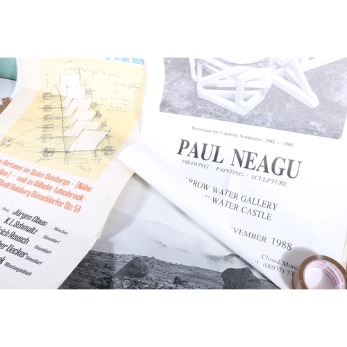 335 - PAUL NEAGU (1938-2004) Prototypes for Catalytic Sculptures 1982-1985 Narrow Water Gallery poster, 83... 