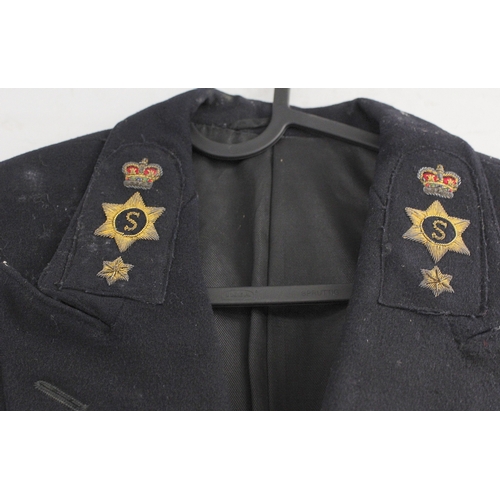 1 - British Royal Navy dress uniform jacket having C F Bernard & Sons Ltd of Harwich Essex label 