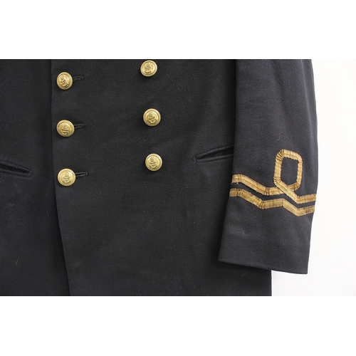 10 - British Royal Navy dress uniform jacket having brass naval buttons by Gaunt, 