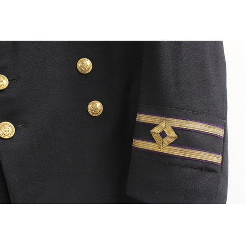 13 - British Royal Navy dress uniform jacket having Paisleys Ltd of Glasgow label, brass naval buttons by... 