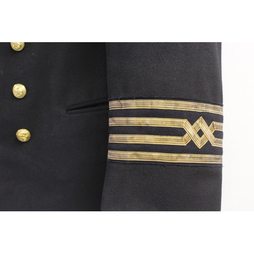 18 - British Royal Navy dress uniform jacket having brass naval buttons by Kenning of London, 