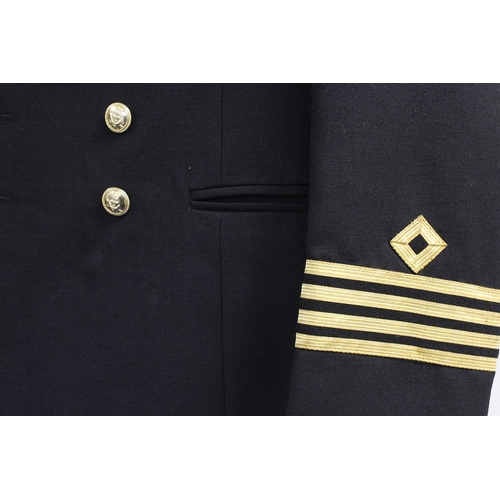 19 - British Royal Navy dress uniform jacket having Wood Bonton of North and South Shields label, RFA nav... 