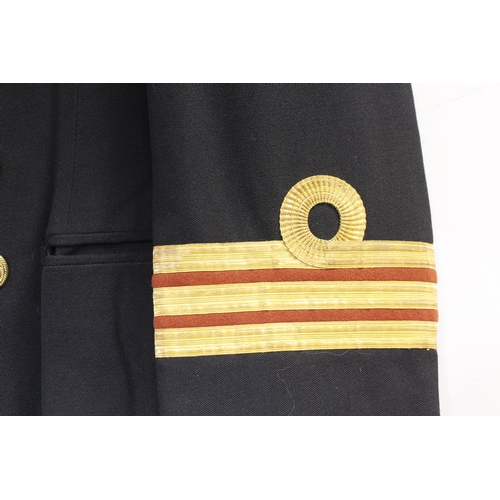 23 - British Royal Navy dress uniform jacket having brass naval buttons by Gieves Ltd, bullion wire cuff ... 