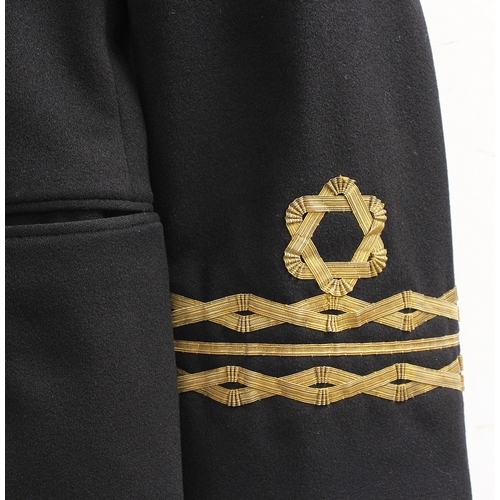 24 - British Royal Navy dress uniform jacket having Gieves Ltd label 