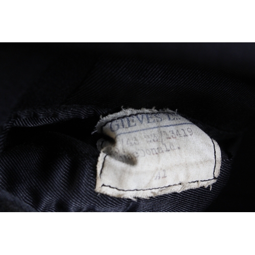 24 - British Royal Navy dress uniform jacket having Gieves Ltd label 