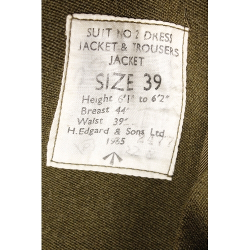 27 - British Army dress uniform jacket having H Edgard & Sons Ltd label dated 1965, Royal Corps of Si... 