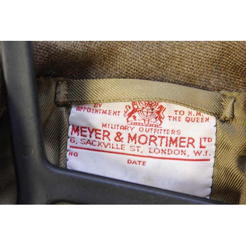 29 - British Army dress uniform jacket having Meyer & Mortimer Ltd label 