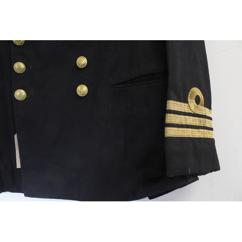 3 - British Royal Navy dress uniform jacket having Gieves Limited of London label 