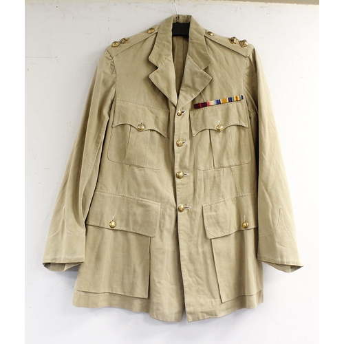 35 - British Army dress uniform shirt or jacket having S Abdul Samad & Co of Lucknow label, Welsh dra... 