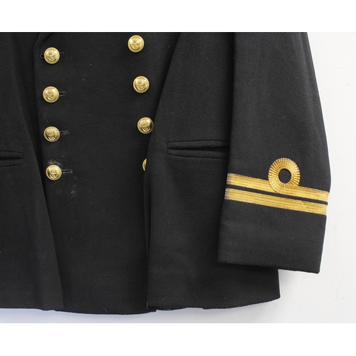 4 - British Royal Navy dress uniform jacket having Baker and Co of Devonport label 