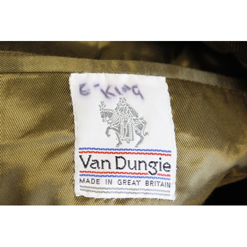 41 - British Army dress uniform jacket having Van Dungie label penned 