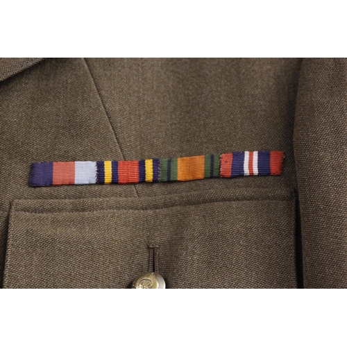 44 - British Army dress uniform jacket having Austin Reed of Regent Street label penned 