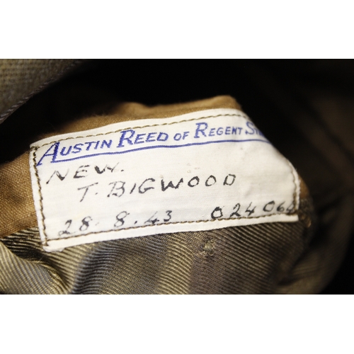 44 - British Army dress uniform jacket having Austin Reed of Regent Street label penned 