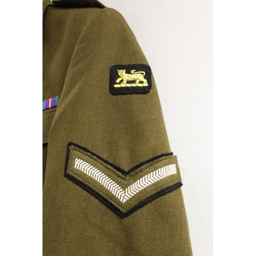 47 - British Army dress uniform jacket having Bernard Uniforms Ltd label 