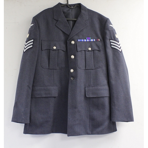 52 - British Royal Air Force dress uniform jacket having interior pocket label 