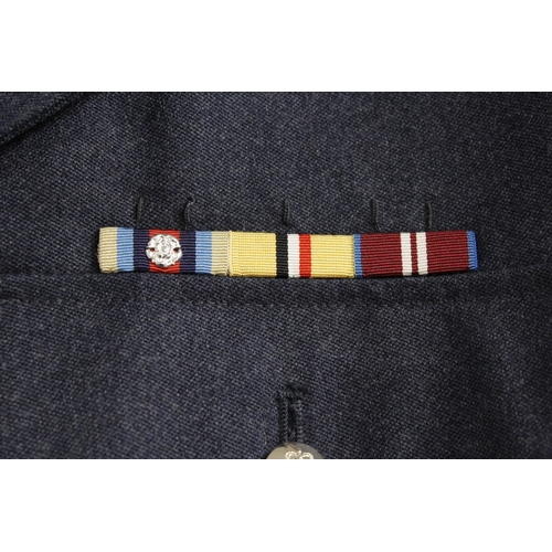 53 - British Royal Air Force dress uniform jacket having interior pocket label 