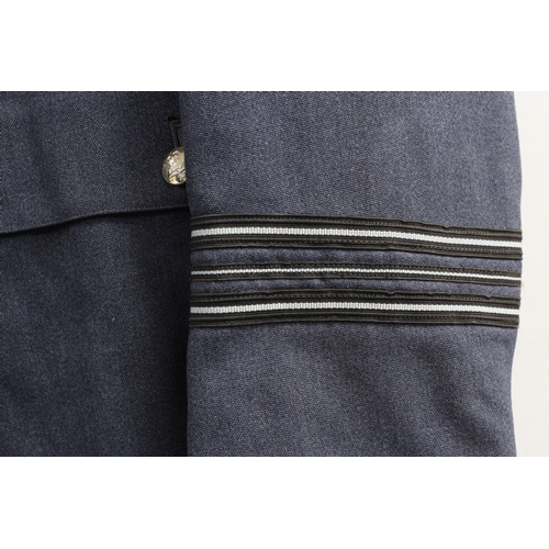 55 - British Royal Air Force dress uniform jacket having Moss Bros Ltd of Covent Garden label 