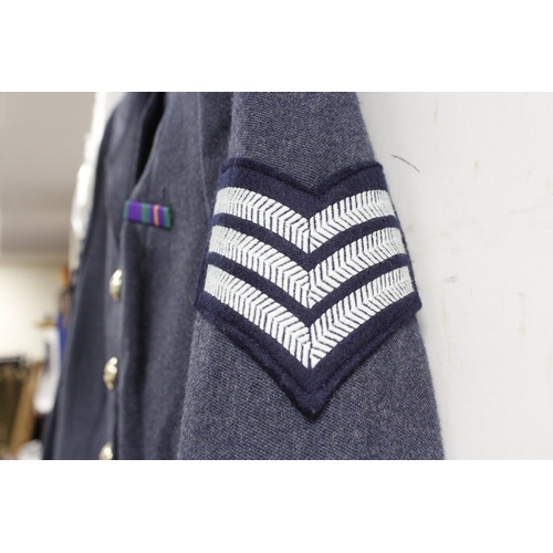 61 - British Royal Air Force dress uniform jacket having J Compton Sons & Webb Ltd 