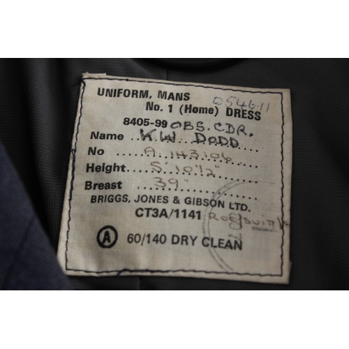 66 - British Royal Air Force dress uniform jacket having Briggs Jones & Gibson Ltd label 