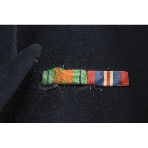 7 - British Royal Navy dress uniform jacket having A & J Scott of Aberdeen interior label, brass nav... 