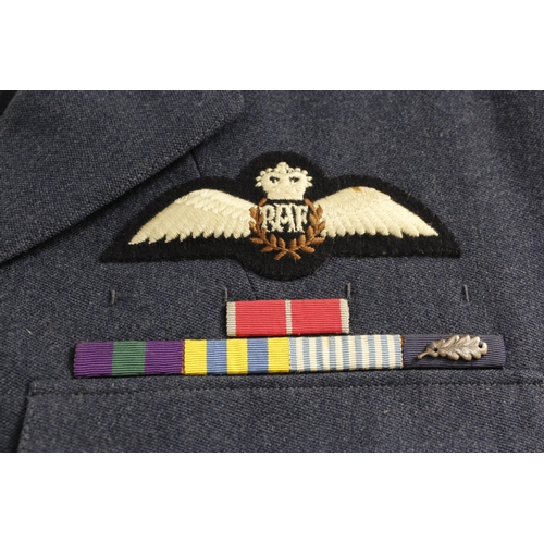 72 - British Royal Air Force dress uniform jacket having Goodwin Varney Tailors of Sleaford label, Staybr... 