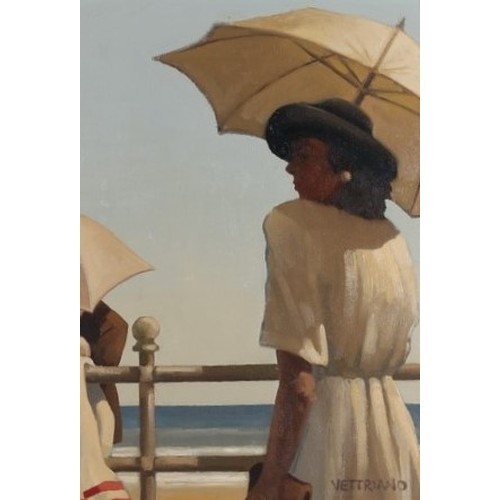 191 - JACK VETTRIANO OBE Hon LLD (Scottish b 1951) *ARR*, Girl on Promenade (Named as Woman with a Parasol... 