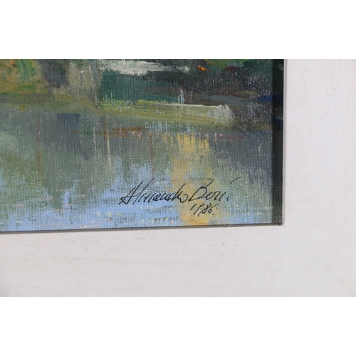 211 - ALESSANDRO BERTI *ARR*, Firenze, Oil on board, signed and dated 1986 Provenance: Flying Colours Gall... 