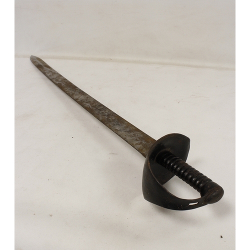 106 - 1870 British Naval lead cutter training / feat sword measuring 33