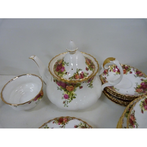 106 - Royal Albert Country Rose teaset