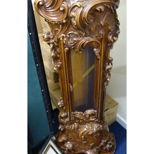 118 - Preproduction Black Forest style carved longcase clock