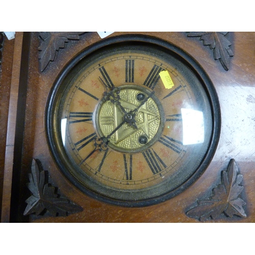 136 - Mahogany Vienna wall clock