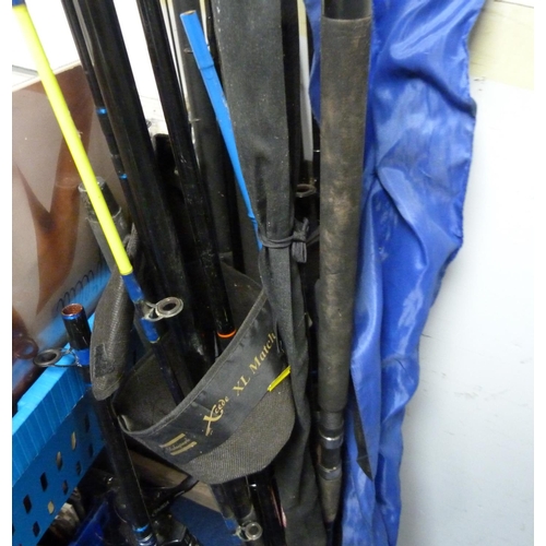 172 - Large collection of fishing rods