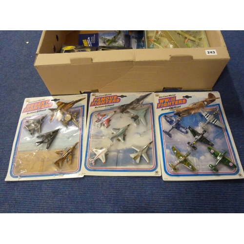 243 - Collection of various die cast aeroplanes