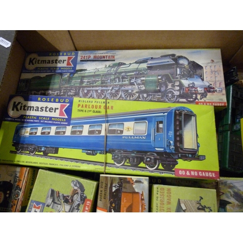 245 - Box of Kitmaster models, Midland Parlour car and 241P Mountain etc