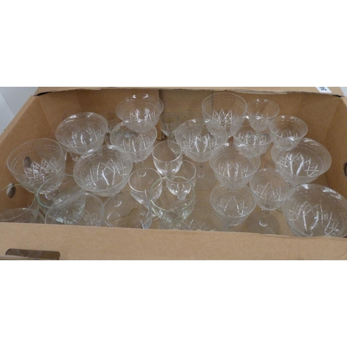 34 - Collection of glassware to include drinking glasses.