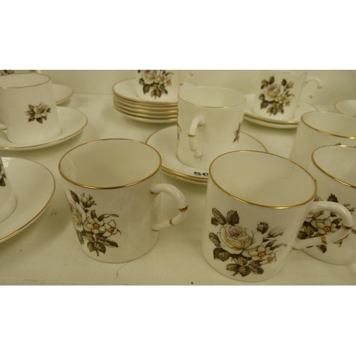 50 - Set of twelve Royal Worcester coffee cans and saucers.